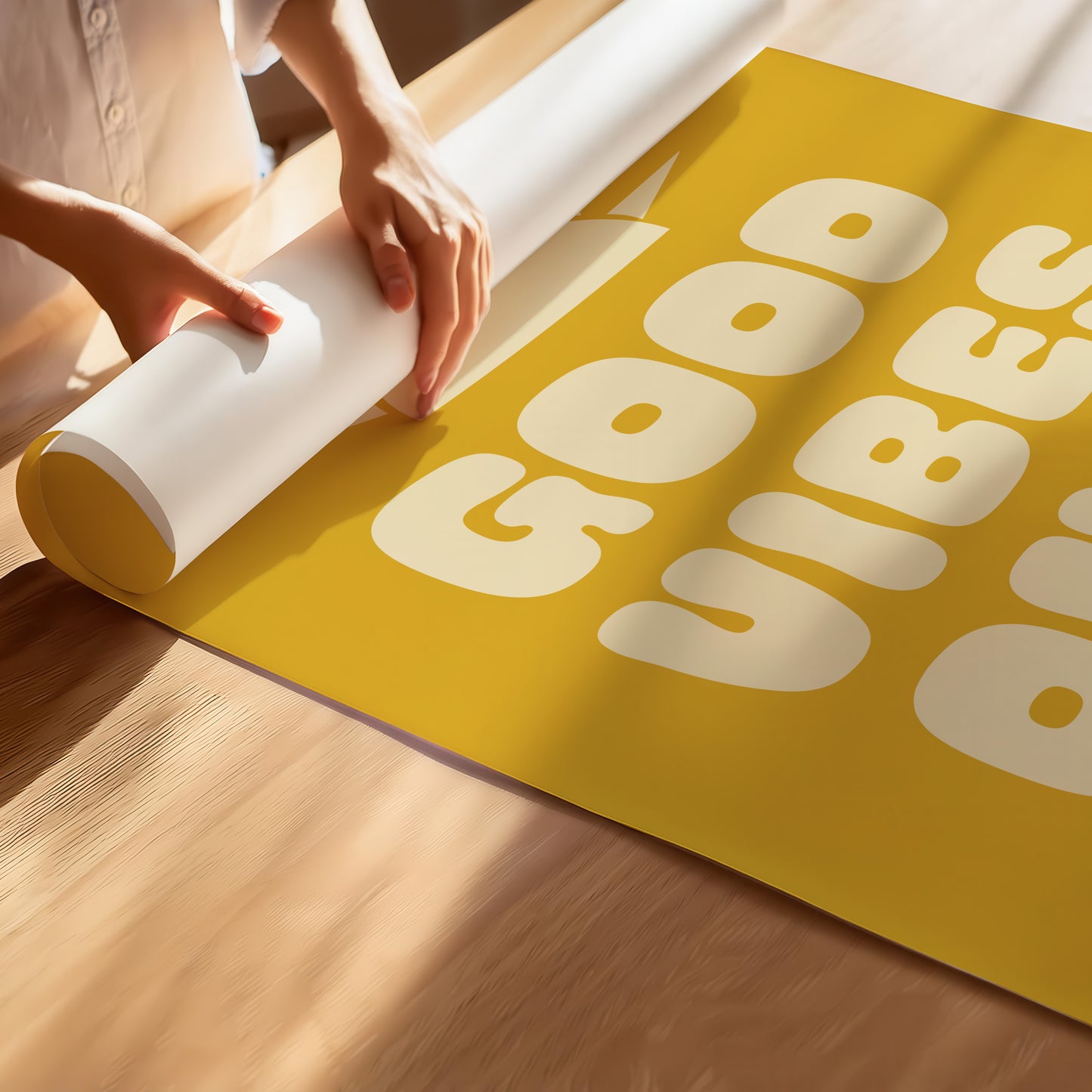 Retro Sun & Good Vibes Only Poster – Brighten Your Space with Groovy Wall Art