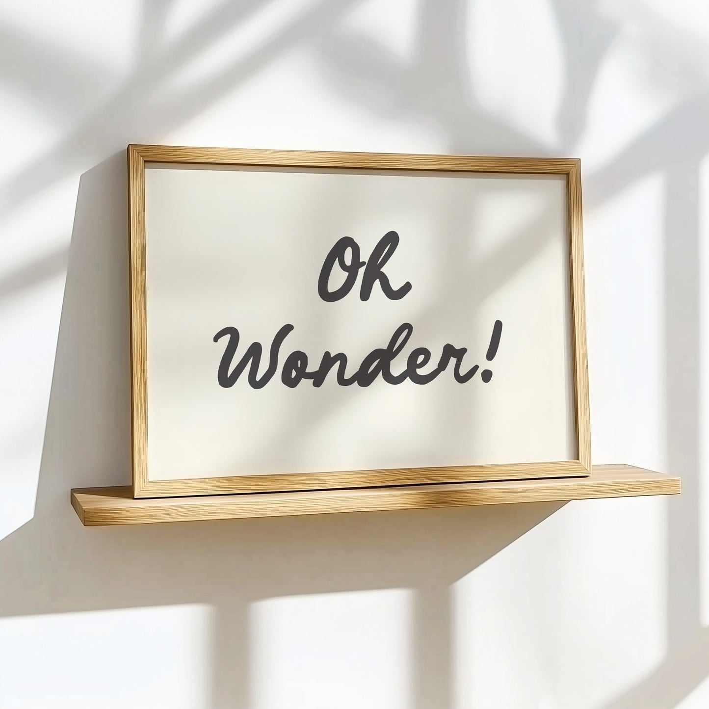 Oh Wonder! - Art Print Poster baby nursery room wall decor