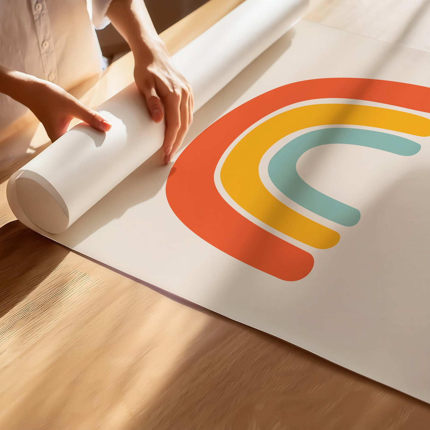 Retro Rainbow Art Print for a Touch of Everyday Joy