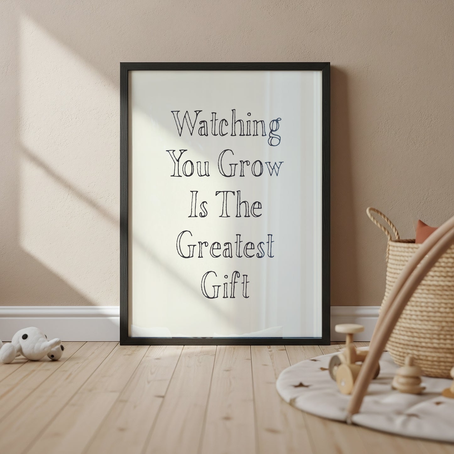 Watching You Grow Is The Greatest Gift — Hand-Lettered Inspirational Quote Poster