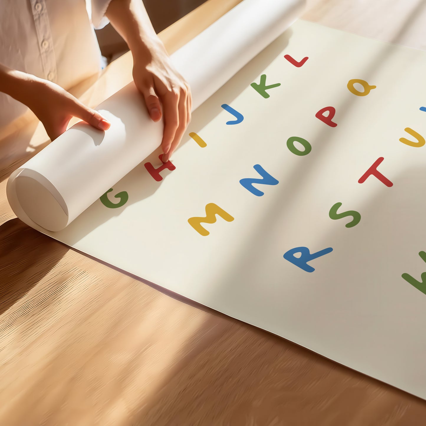 Vibrant Alphabet Poster for Kids' Rooms & Play Spaces - Good Vibes Only!