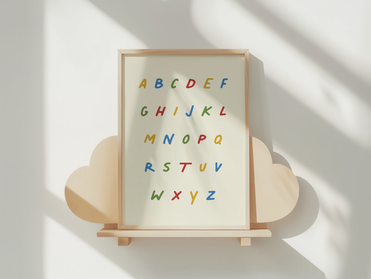 Vibrant Alphabet Poster for Kids' Rooms & Play Spaces - Good Vibes Only!