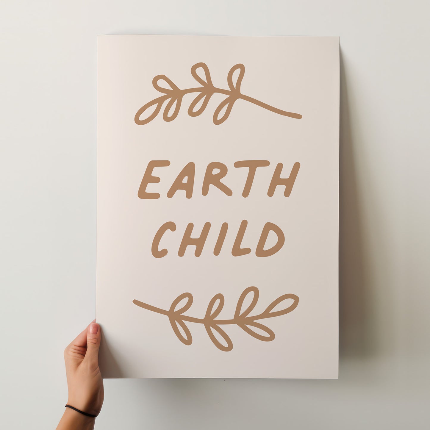 Earth Child Boho Aesthetic Poster - Nursery Art Print
