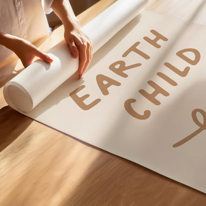 Earth Child Boho Aesthetic Poster - Nursery Art Print