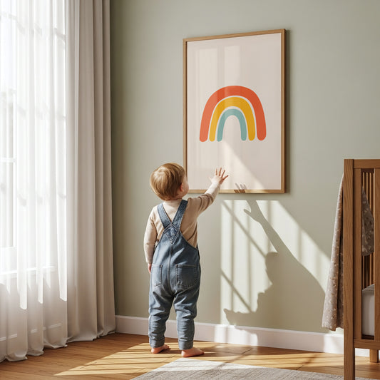 Retro Rainbow Art Print for a Touch of Everyday Joy