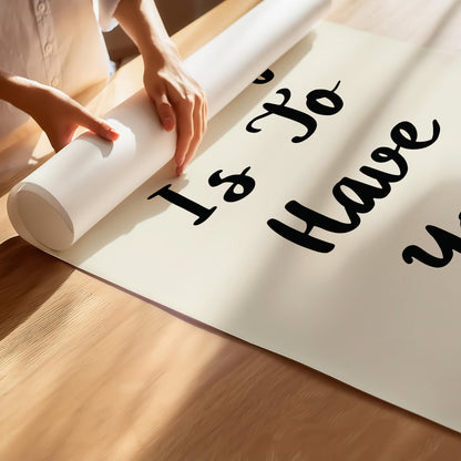 Lucky Is To Have You - Hand-Lettered Love Quote Poster in Your Choice of Sizes