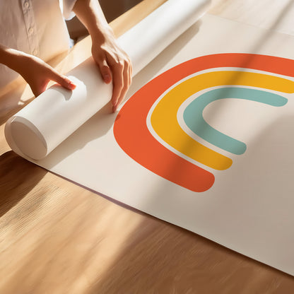 Retro Rainbow Art Print for a Touch of Everyday Joy